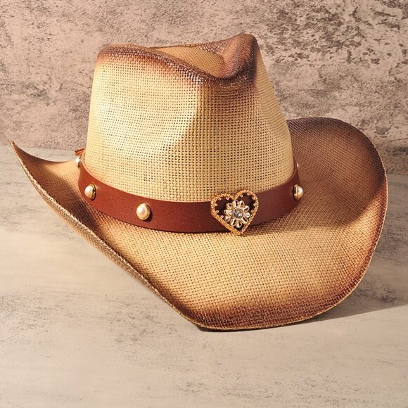 new COWGIRL COWBOY hat party rodeo beach (2-colors) western festival concert main image 8
